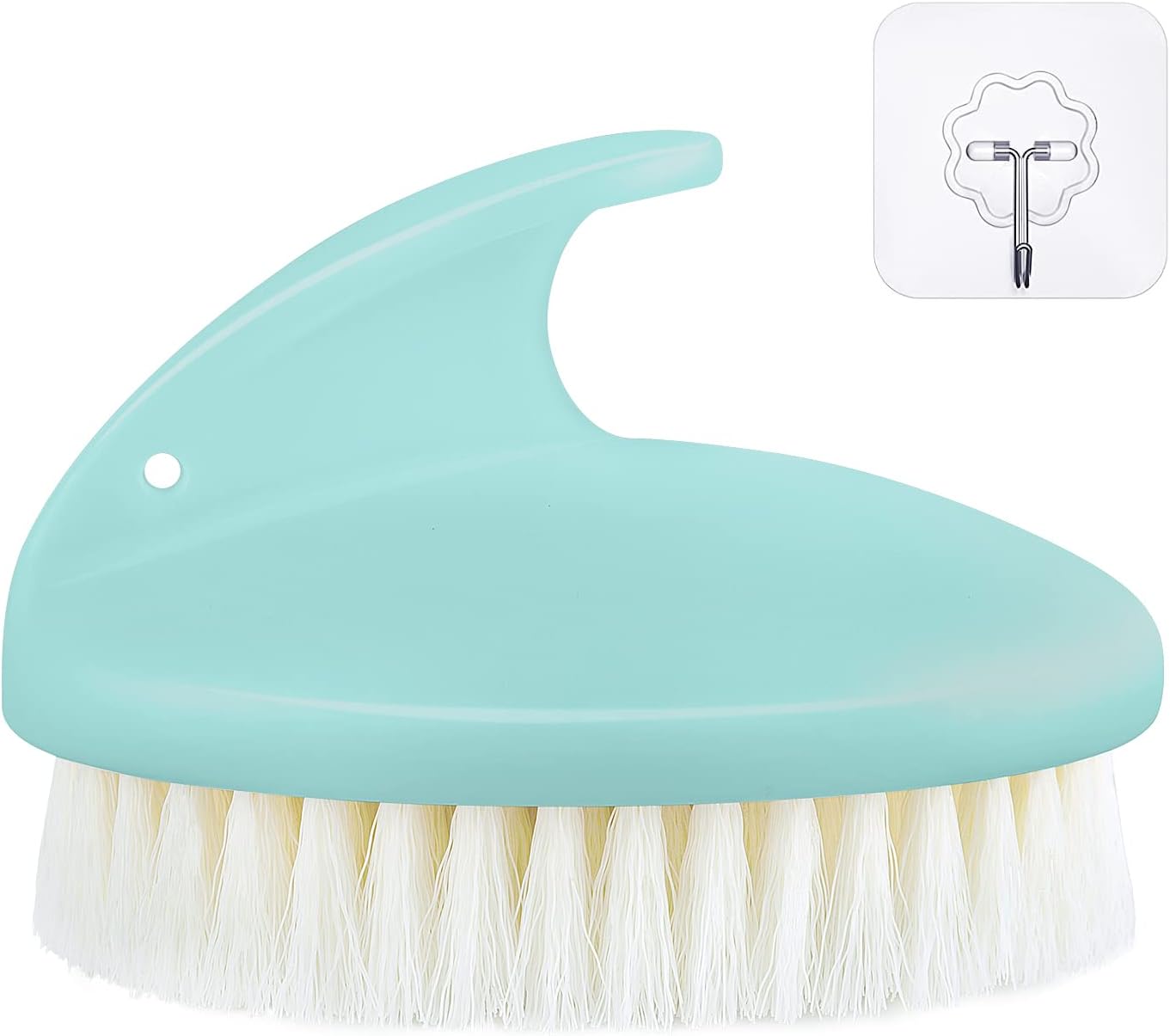 Cepillo corporal antideslizante para drenaje linfático y celulitis, cepillo exfoliante para piel seca y muerta (1 unidad, azul)