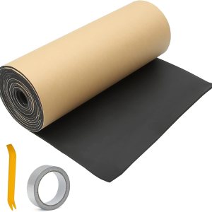 Kit de alfombrilla de amortiguación de sonido, 157 mil 0.157 in 18 pies cuadrados, almohadilla de aislamiento térmico universal para la puerta del Kit de alfombrilla de amortiguación de sonido, 157 mil 0.157 in 18 pies cuadrados, almohadilla de aislamiento térmico universal para la puerta del