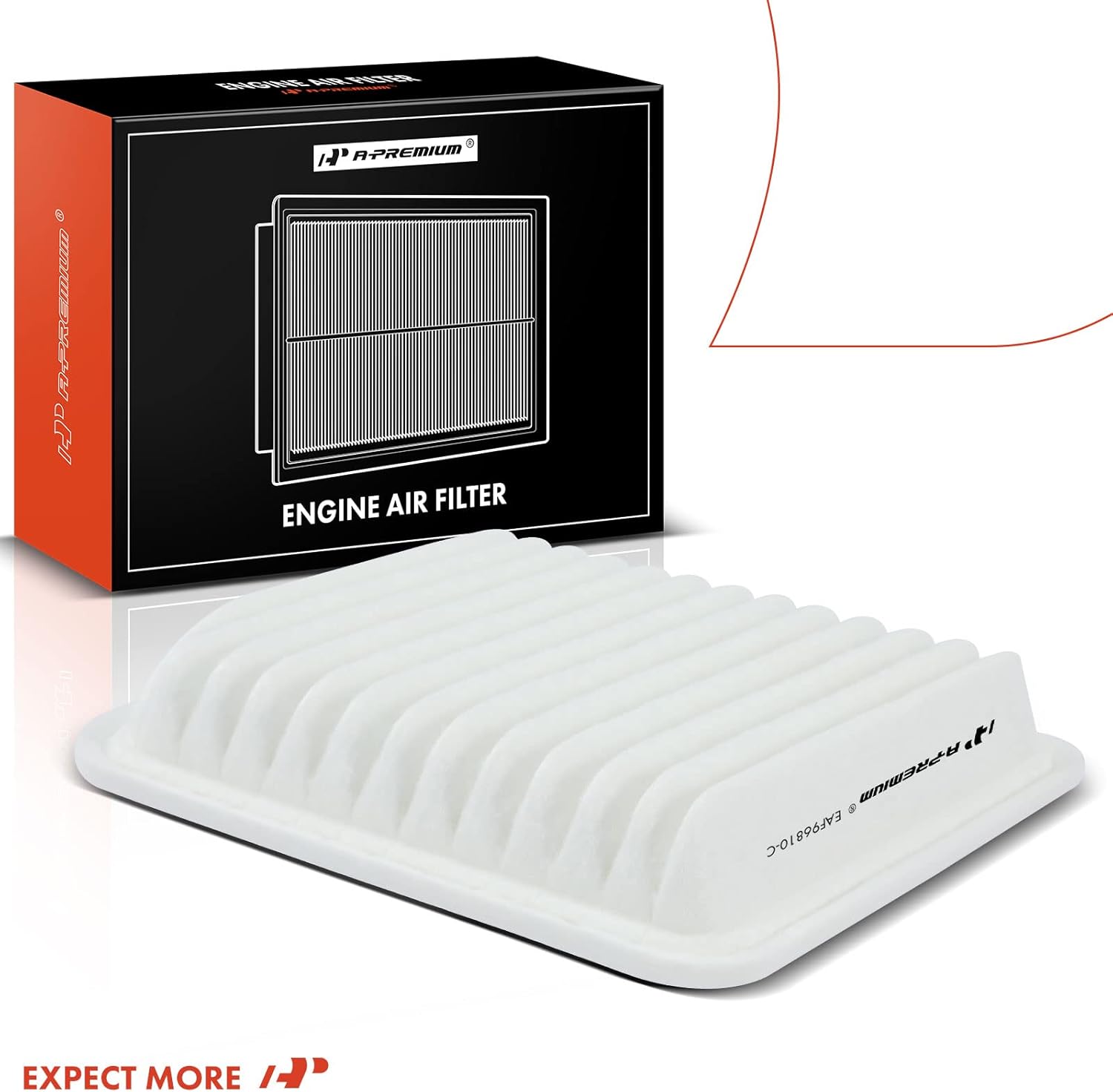 A-Premium Filtro de aire de motor compatible con Mitsubishi Galant 2004-2012, Eclipse 2006-2012, Endeavor 2004-2008 2010-2011