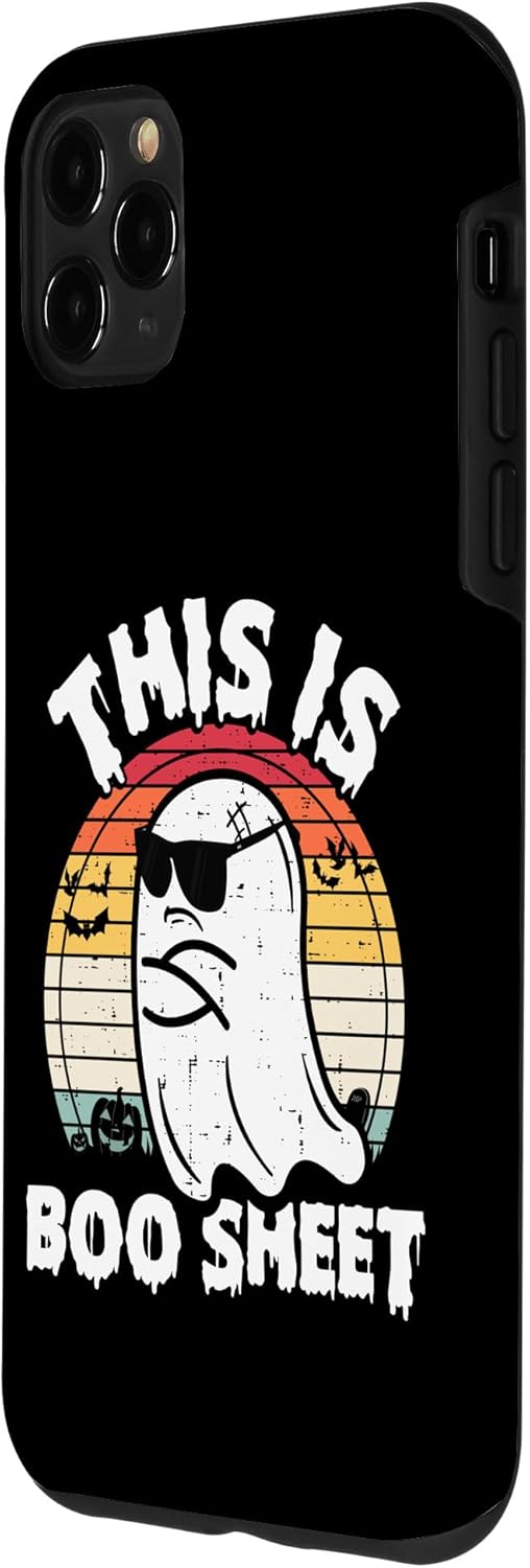 Funda para iPhone 11 Pro Max This Is Boo Sheet Ghost Retro Halloween para hombres y mujeres