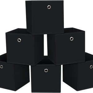 SEVENDOME Contenedores de almacenamiento plegables de 11 pulgadas, cubos de almacenamiento de tela, cestas de almacenamiento plegables para el SEVENDOME Contenedores de almacenamiento plegables de 11 pulgadas, cubos de almacenamiento de tela, cestas de almacenamiento plegables para el