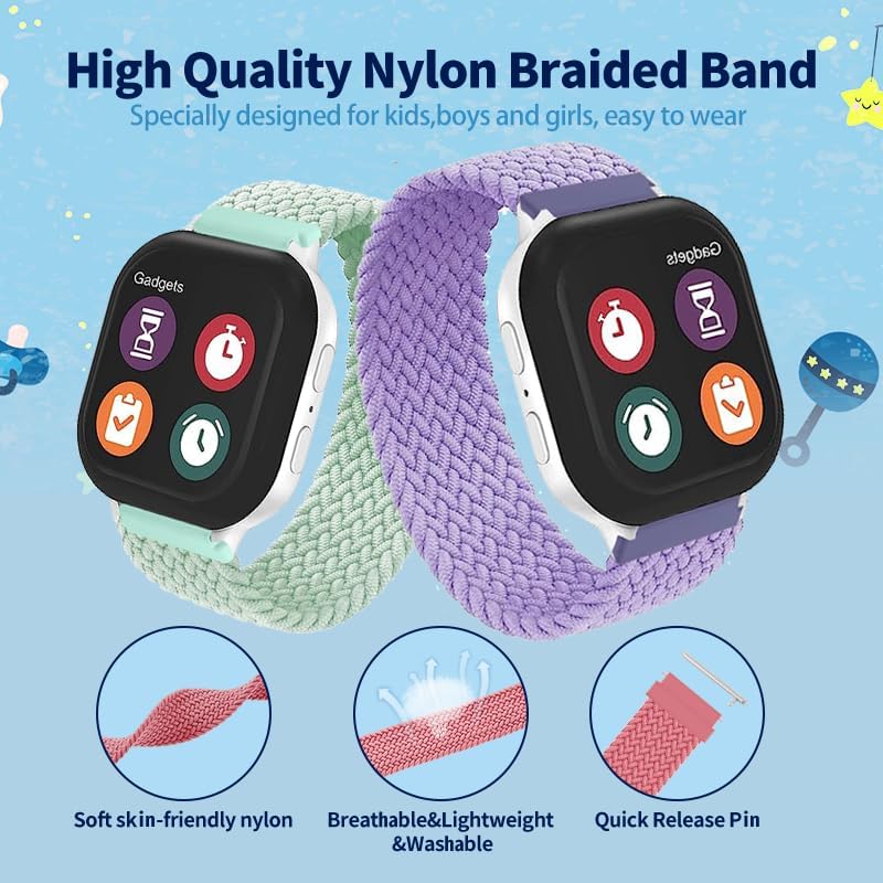 Paquete de 23 correas de reloj de repuesto compatibles con Gizmo Watch 3 2 1Gabb Watch 2 1, 0.787 pulgadas, cambio rápido, elástico y transpirable