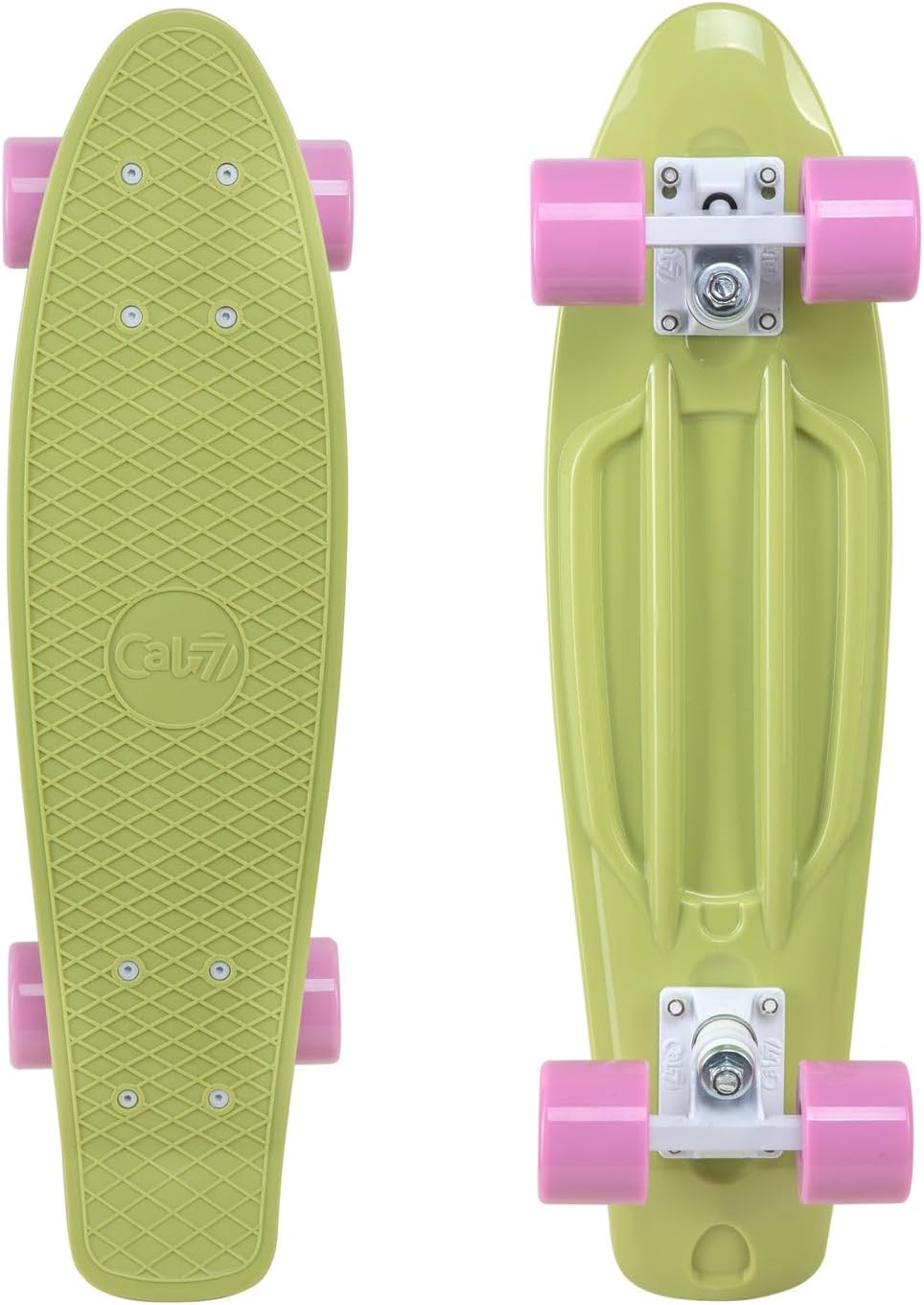 Cal 7 – Patineta cruiser mini de plástico completa de 22 pulgadas