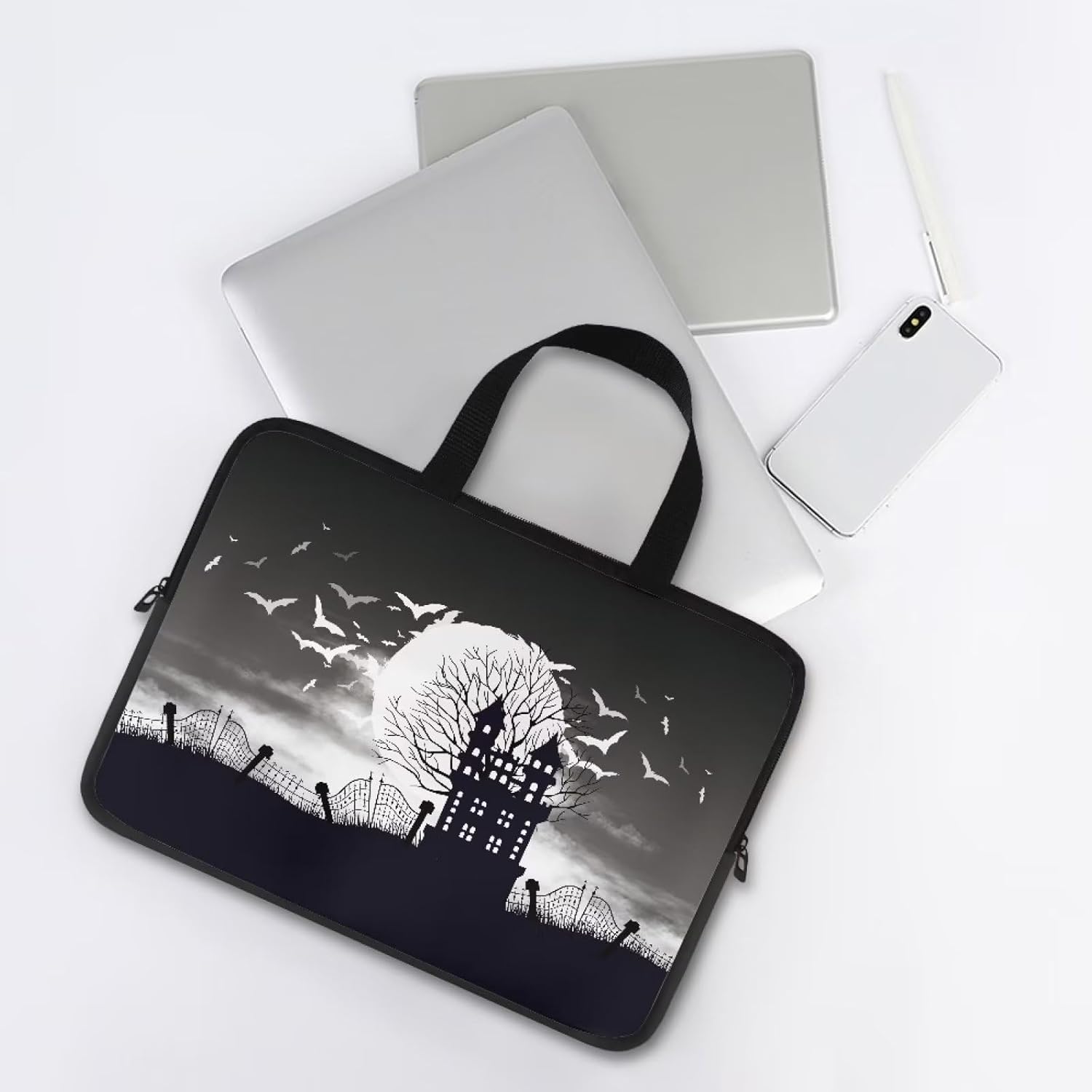 Bolsa de mano para laptop compatible con portátil de 10 a 17 pulgadas, funda de transporte para laptop