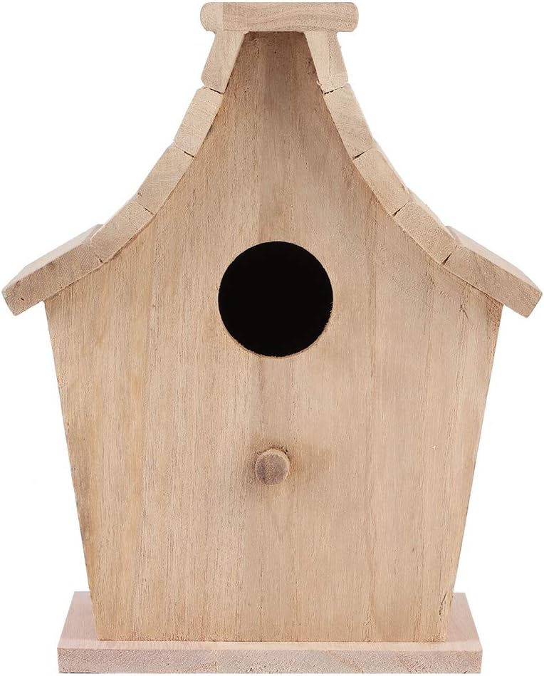 Fydun Wood Bird House Breeding Box Hanging Bird House Pet Supplies for Parrots Budgerigar Small Birds Wood Bird House Breeding for Family