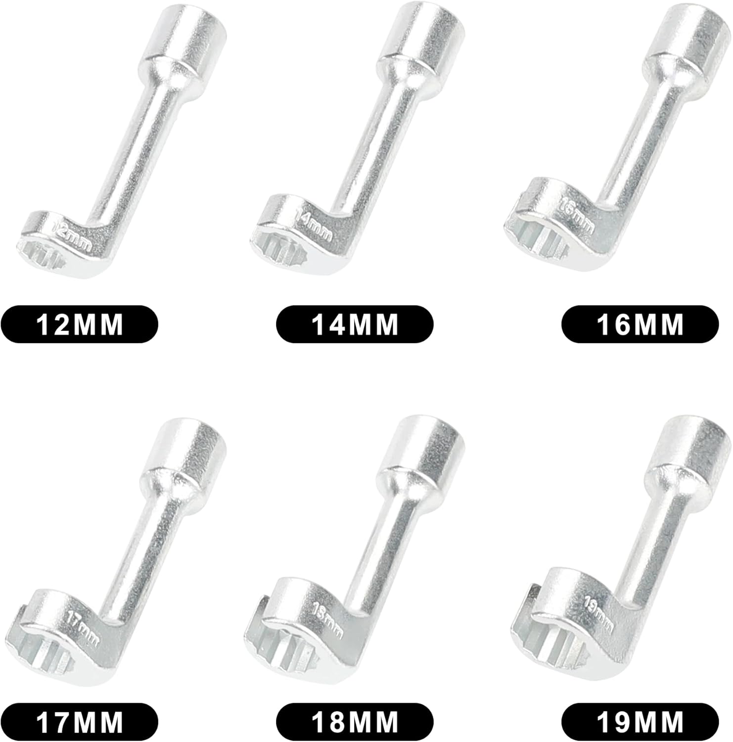 WYNNsky Línea zócalo diesel del inyector, 12″ impulsión, llave 12 14 16 17 18 19 para la mayoría de los motores diesel