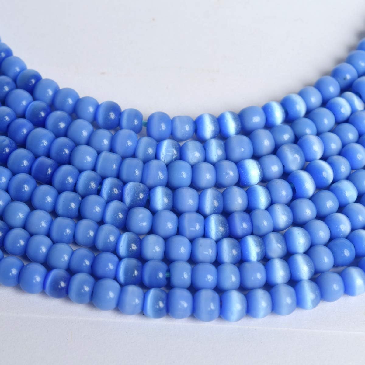 Hilo completo de turquesa azul natural aprox. 80.00 quilates de cuentas redondas hebra azul turquesa, Gema, turquesa (Hue Enhanced Turquoise)
