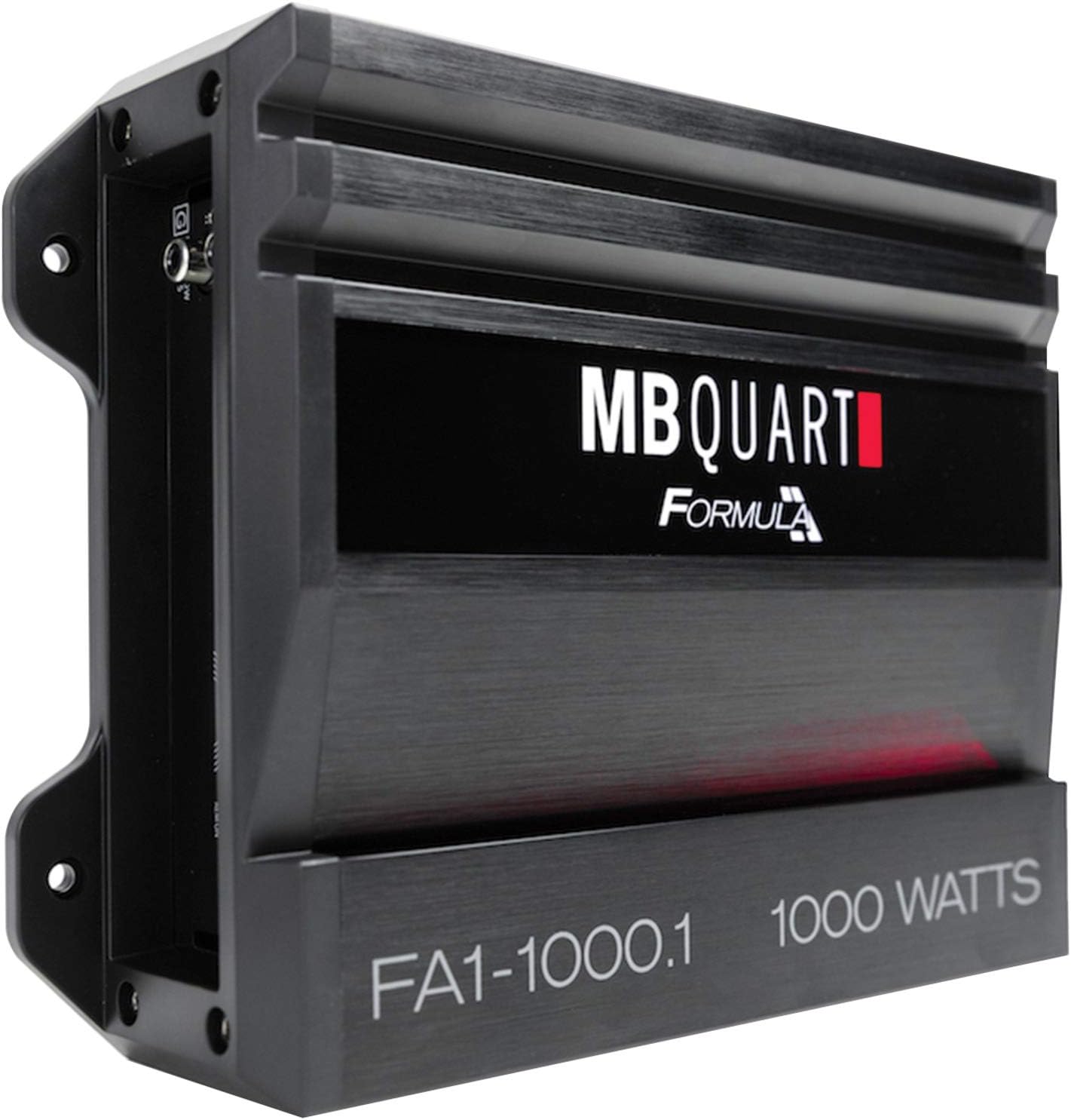 MB Quart FA1-1000.1 Amplificador de audio para automóvil de canal mono (negro) – Amplificador clase SQ, 1000 vatios, estable de 1 ohmio, cruce