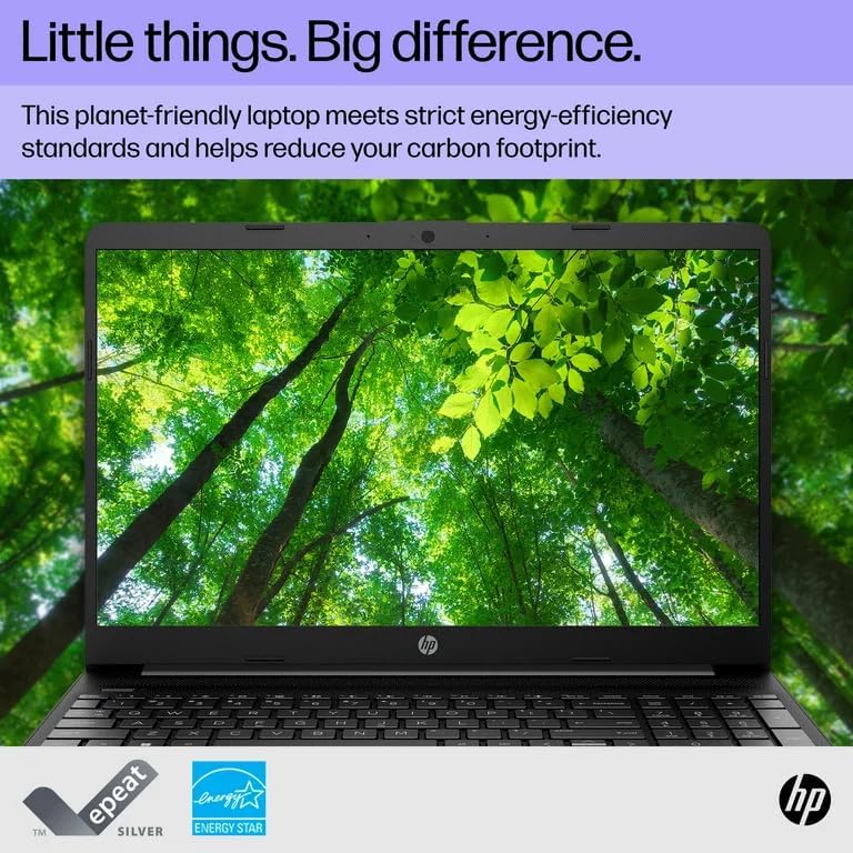 HP Laptop 2023, pantalla de 15.6 pulgadas, procesador Intel Pentium Silver N5030 (4 núcleos), 16 GB de RAM, SSD de 512 GB, gráficos Intel UHD 605,