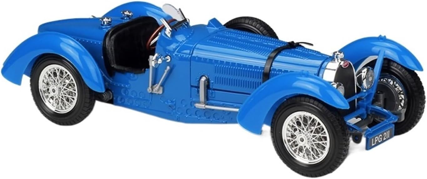 HAYCHE Vehículo de coche de resina de aleación modelo 1 18 apto para Bugatti tipo 59 1934 aleación de simulación modelo de coche clásico coleccionar