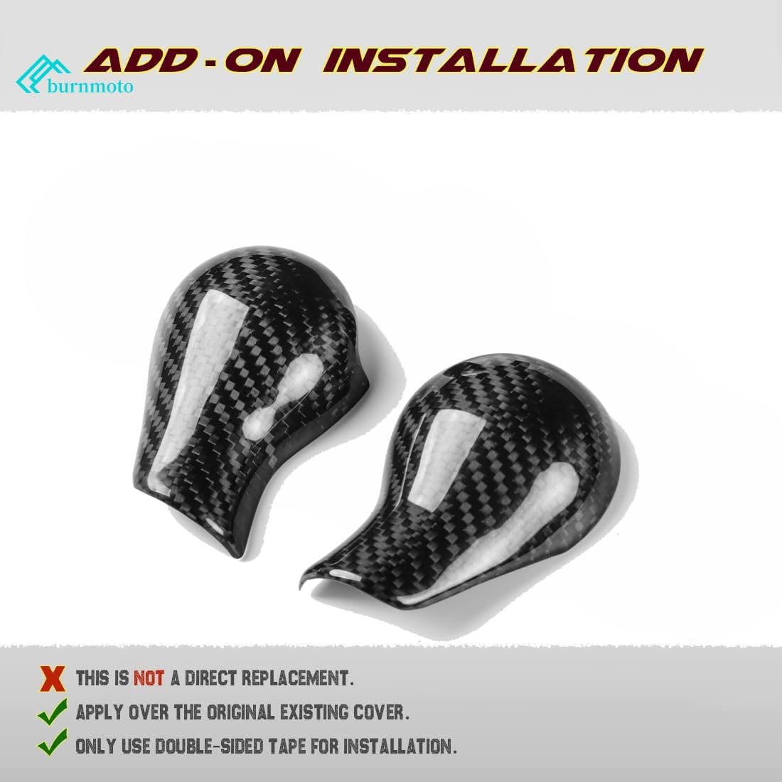 Cubierta de fibra de carbono mejorada compatible con Nissan 370Z 2009-2018, 2 piezas