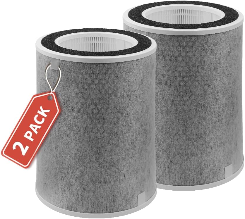 HP201 HP202 Filtro de repuesto compatible con Shark Serie HP200 y HC502 MAX, comparado con la pieza #HE2FKBAS, HE2FKBASMB, paquete de 2