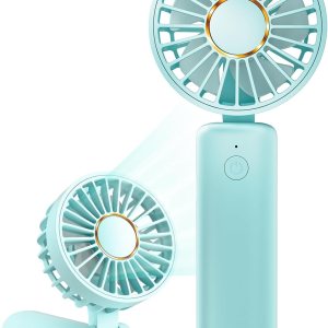 Mini ventilador portátil, pequeño ventilador de mano recargable por USB de 2000 mAh, ventilador de escritorio ajustable de 180, 3 velocidades, ultra Mini ventilador portátil, pequeño ventilador de mano recargable por USB de 2000 mAh, ventilador de escritorio ajustable de 180, 3 velocidades, ultra