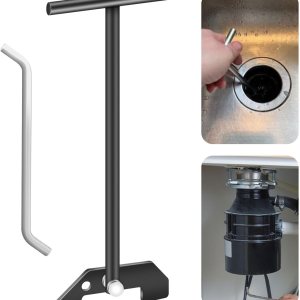 Llave de desatascamiento para triturador de basura, llave de desatasco, para desalojar atascos o desorden desde arriba del fregadero, compatible con Llave de desatascamiento para triturador de basura, llave de desatasco, para desalojar atascos o desorden desde arriba del fregadero, compatible con