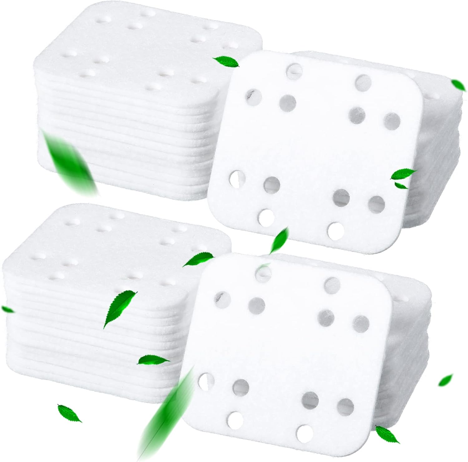 48 almohadillas de filtro de humidificador, almohadilla de absorción mineral, humidificador de nailon, almohadillas de descalcificación mineral para