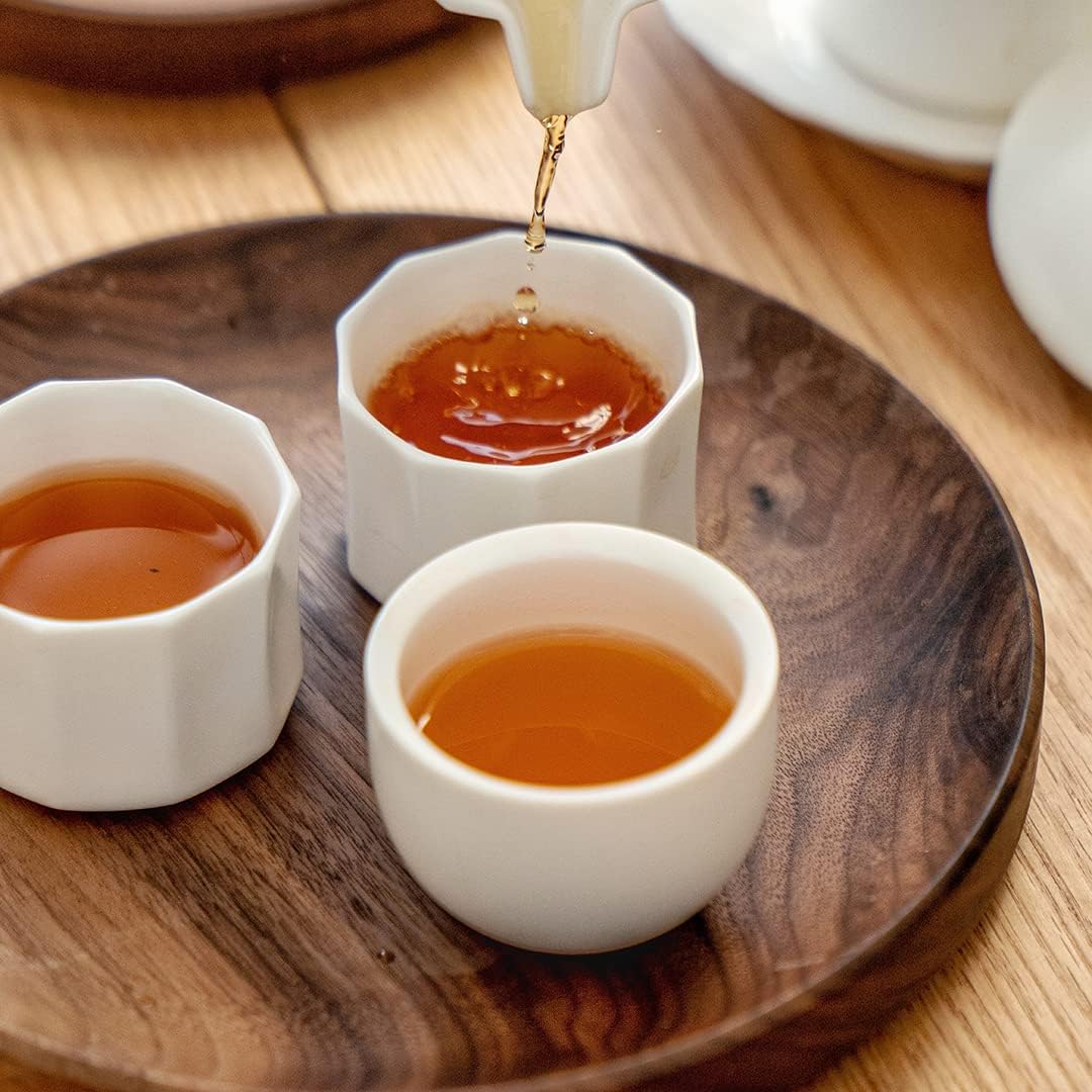 Taza de té de porcelana de 2 onzas, tazas de café pequeñas, taza Demitasse para bebidas de café, tazas de café espresso de cerámica blanca de 3