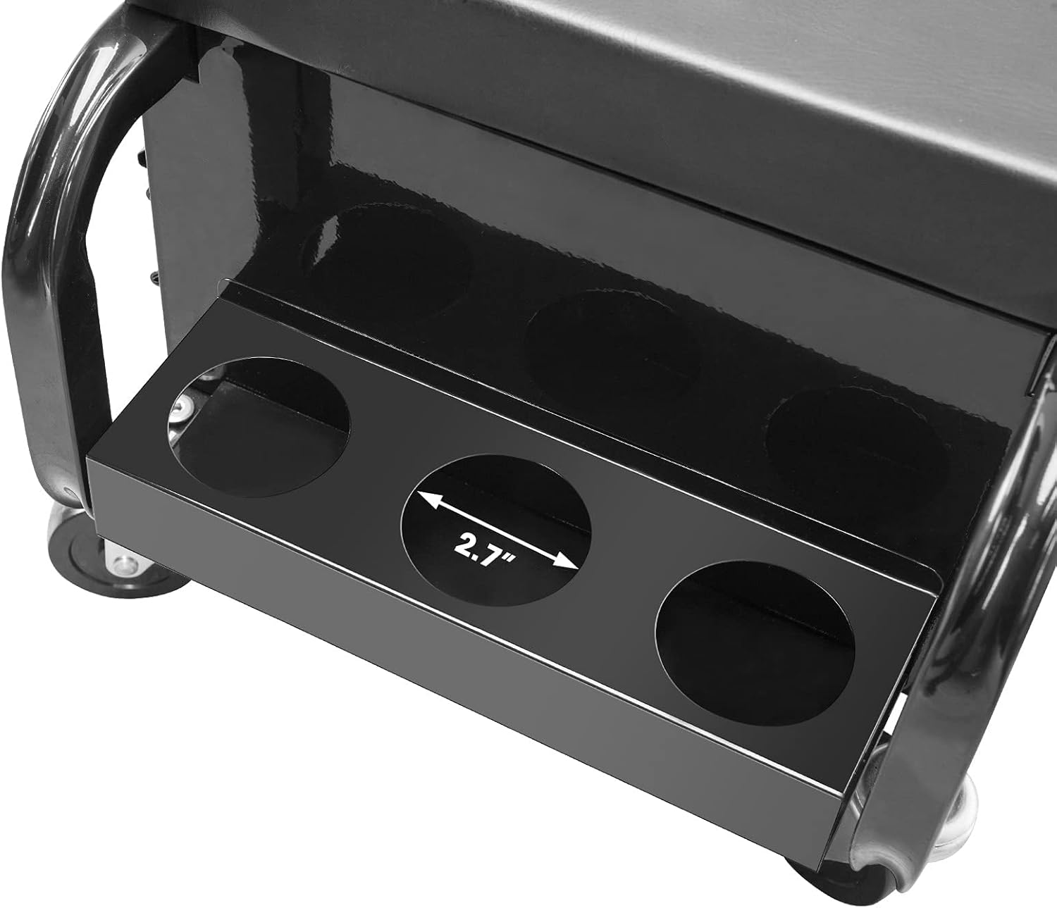 APD2016AD Torin – Caja de herramientas con 3 cajones y ruedas, asiento acolchado para taburete, color negro