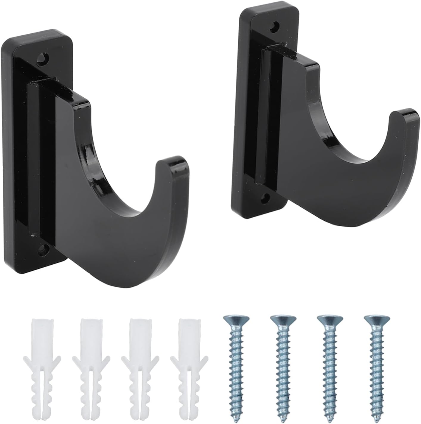 2 soportes para espadas, soporte de pared de acrílico pulido, soporte de carga fuerte, gancho de espada ajustable para hachas sables de luz, soporte