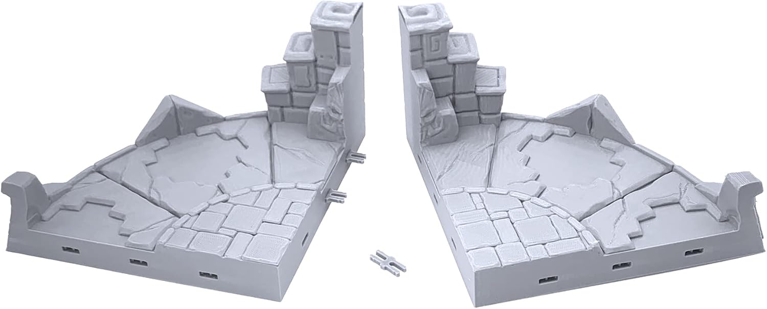Templo circular olvidado por Makers Anvil, paisaje RPG de mesa impreso en 3D y terreno de juego de guerra para miniaturas de 1.102 in