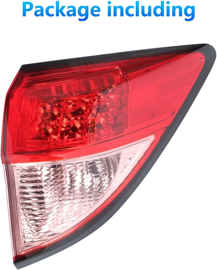 Conjunto de luz trasera compatible con Honda HR-V HRV 2016 2017 2018, lámpara de freno trasera LED, lado derecho del pasajero OEM HO2805109