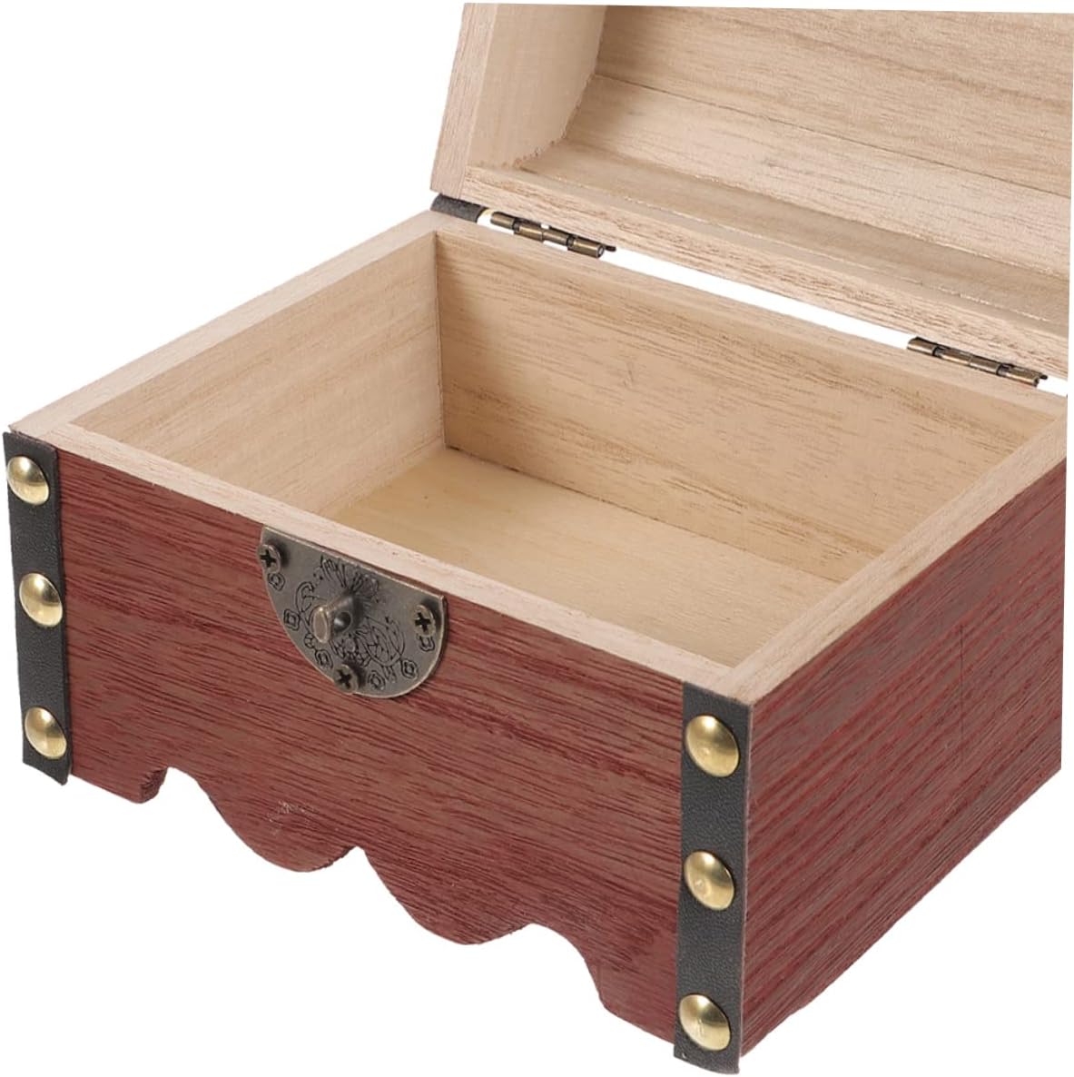 Uonlytech 3 unidades de caja de dinero con cerradura de alcancía para niñas, alcancía para hucha de madera, caja de pecho retro, alcancía para el
