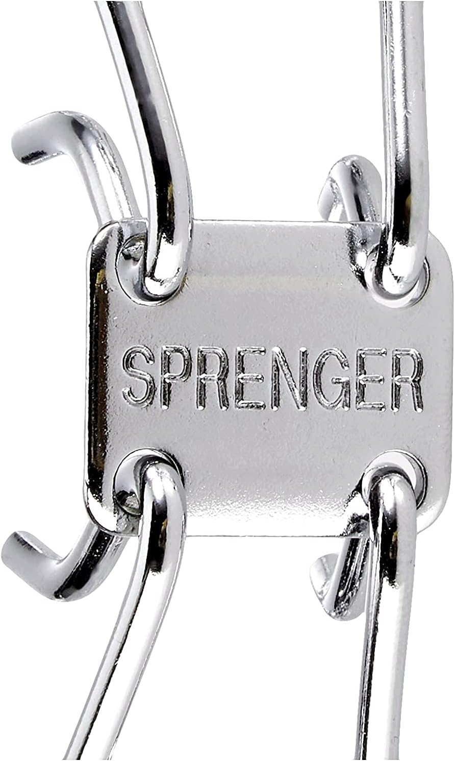 Herm Sprenger – Collar de punta de 25 pulgadas de largo para cuellos de hasta 22 pulgadas, acero cromado