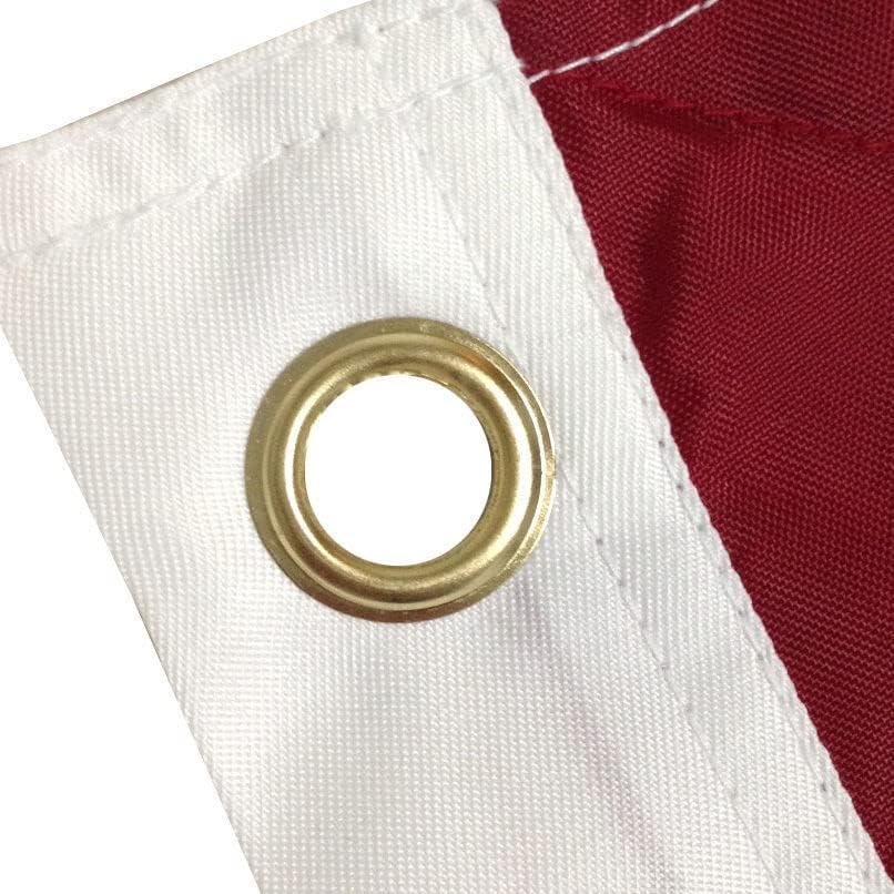Premium 4X6 FT Embroidered Cuba Cuban 210D Sewn Nylon Flag Grommets
