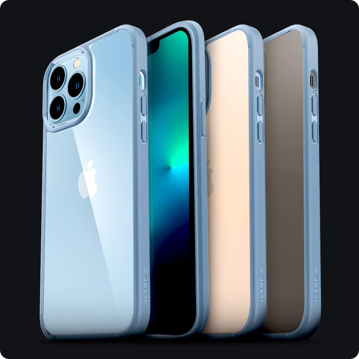 Spigen Funda ultra híbrida diseñada para iPhone 13 Pro (2021) – Azul Sierra