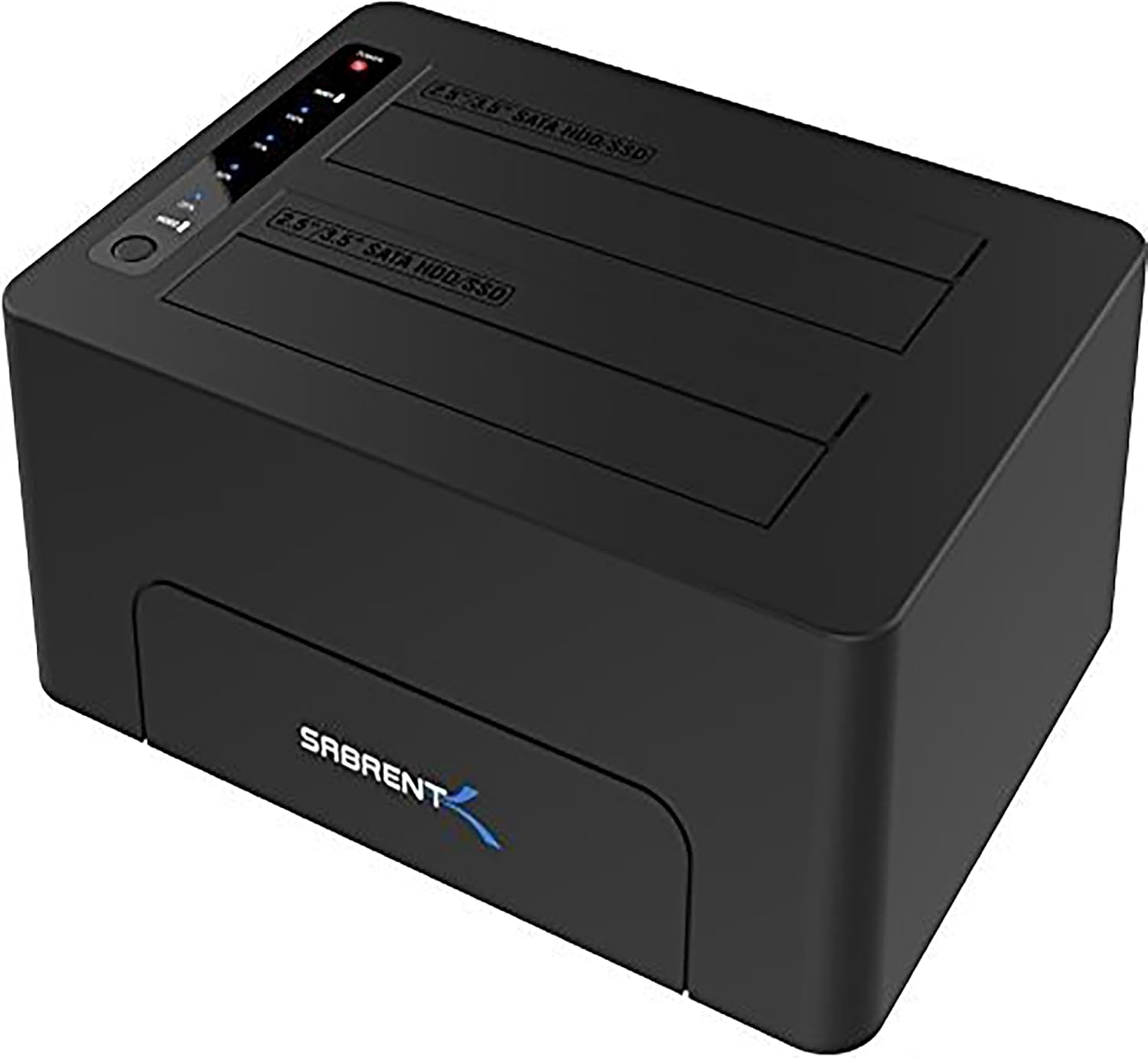 SABRENT Estación de acoplamiento de disco duro externo USB 3.0 a SATA de doble bahía para disco duro de 2.5 o 3.5 pulgadas, SSD con función