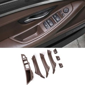 Cubierta de manija de puerta de automóvil para BMW Serie 5 F10 2011-2016 2011-2016 manijas de puerta interiores de repuesto 520i 528i 530i 535d 535i Cubierta de manija de puerta de automóvil para BMW Serie 5 F10 2011-2016 2011-2016 manijas de puerta interiores de repuesto 520i 528i 530i 535d 535i