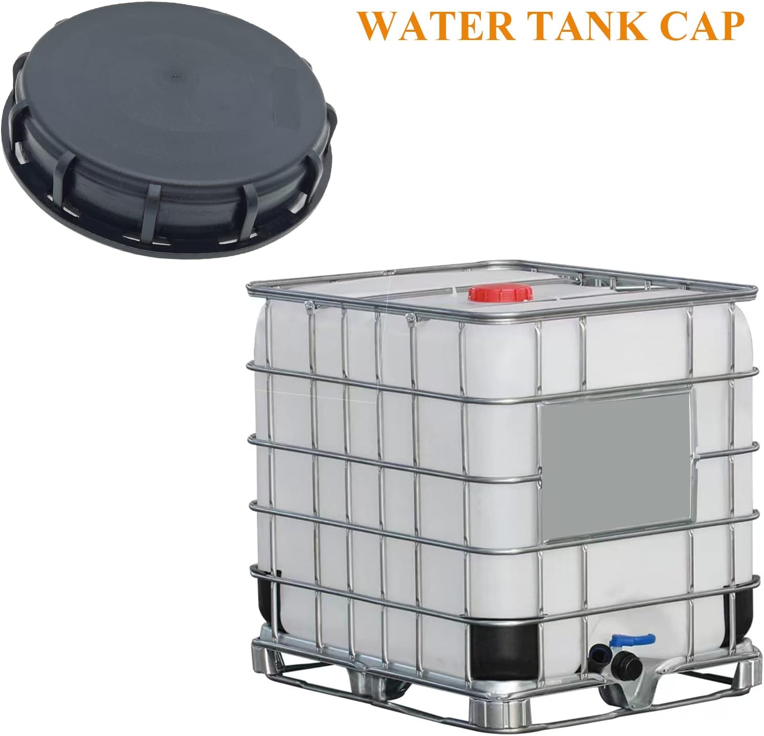 Joyoya IBC Tapa Tote Accesorios Tapa Tapa de Depósito de Agua Plástico Resistente Adaptador de Tanque IBC Tapa de Almacenamiento de Agua Líquido