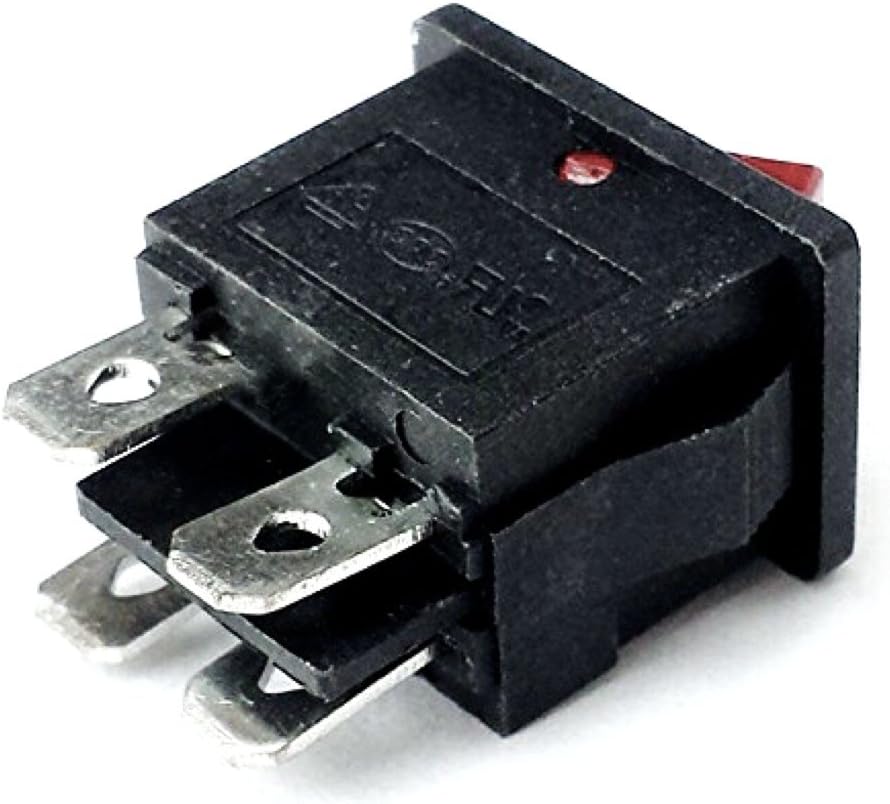 CESS Enchufe de alimentación de CA con interruptor, fusible y lámpara, montaje en chasispanel – toma de corriente alterna y fusible y swtich (2