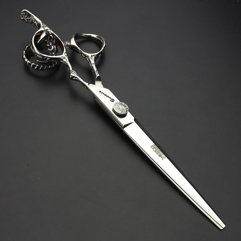 Cortadora de pelo profesional de 7 pulgadas, cortapelos de acero inoxidable resistente a la corrosión, cortadora de pelo rosa, cortapelos de salón