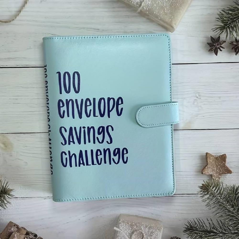 Carpeta de desafío de 100 sobres, manera fácil y divertida de ahorrar $5,050, carpeta de desafíos de presupuesto, carpeta de desafíos de ahorro para