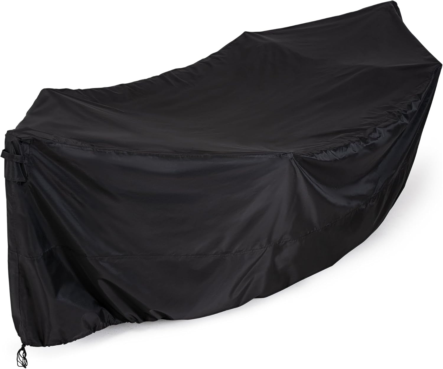 Funda de hamaca gruesa para soporte de hamaca de 12 pies, cubierta de hamaca impermeable 210D con asas y rejillas de ventilación, color negro