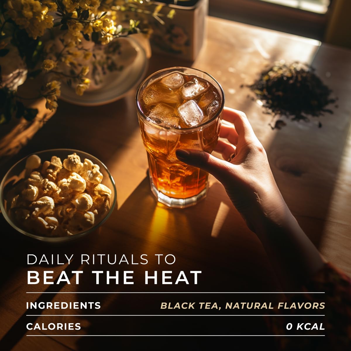 Gya Tea Co K-Cups de té negro helado para Keurig, té K Cups altamente cafeinado sin azúcar, cápsulas de té Keurig para preparación K-Cup, té negro