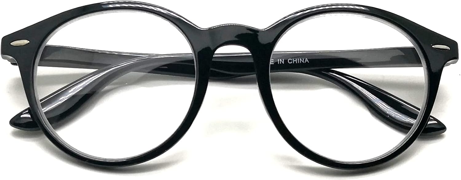 Lentes de lectura bifocales para hombres y mujeres (paquete de 2) lentes transparentes con pieza de nariz de metal Adjustmemnt