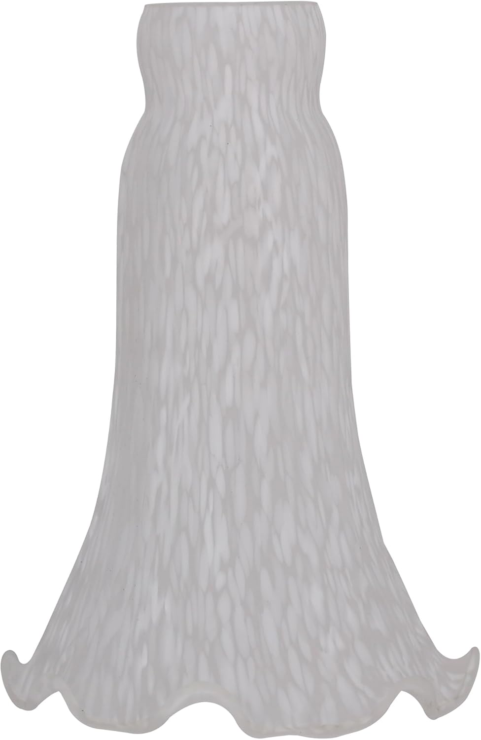 Lily – Pantalla de cristal de tulipán nublado para lámpara de cristal de repuesto para mesa estilo Tiffany