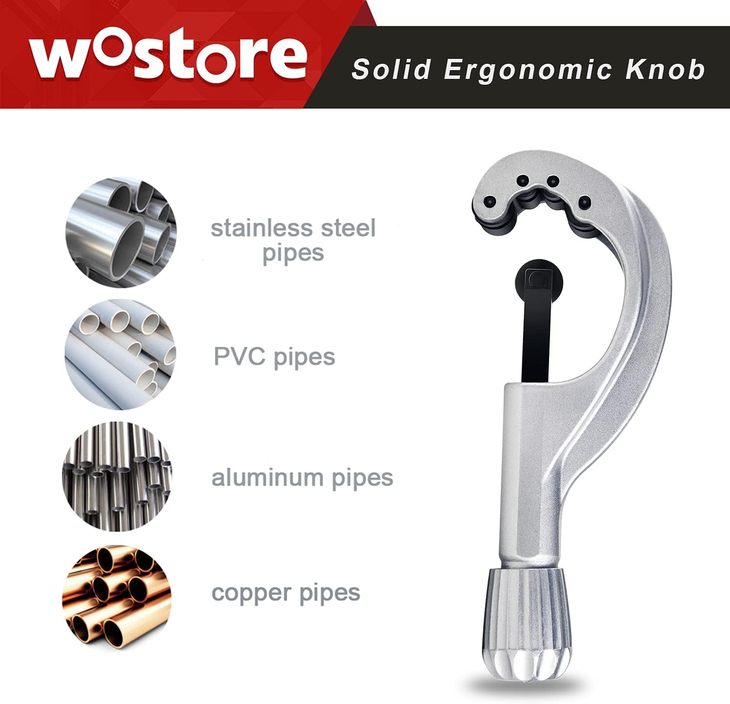 Cortador de tubos Tubo de aluminio PVC de cobre de tubo de 14 a 2-58 pulgadas con cuchilla reemplazable