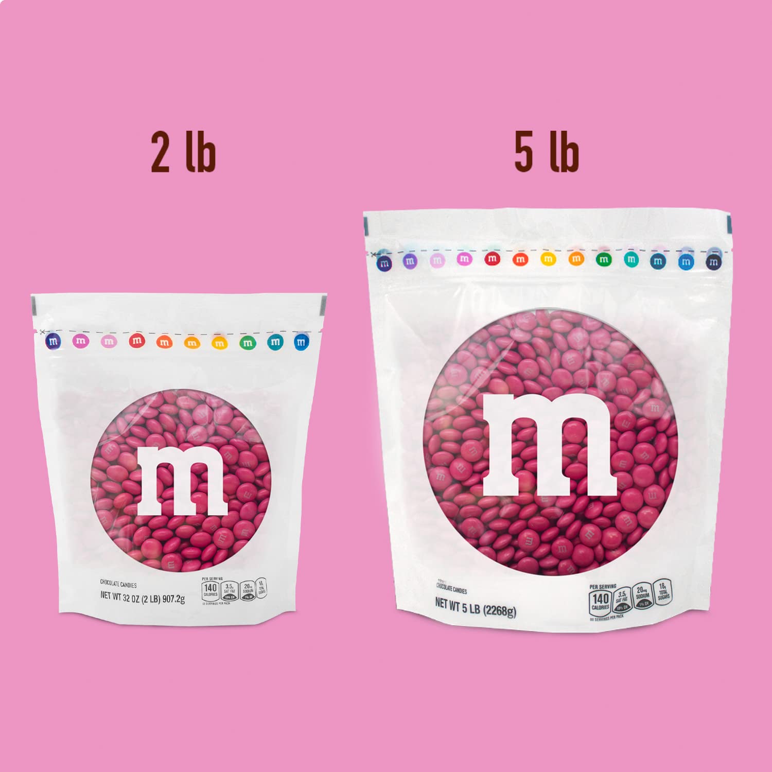 M&M’s – Bolsa de dulces de un solo color, de chocolate con leche, a granel.
