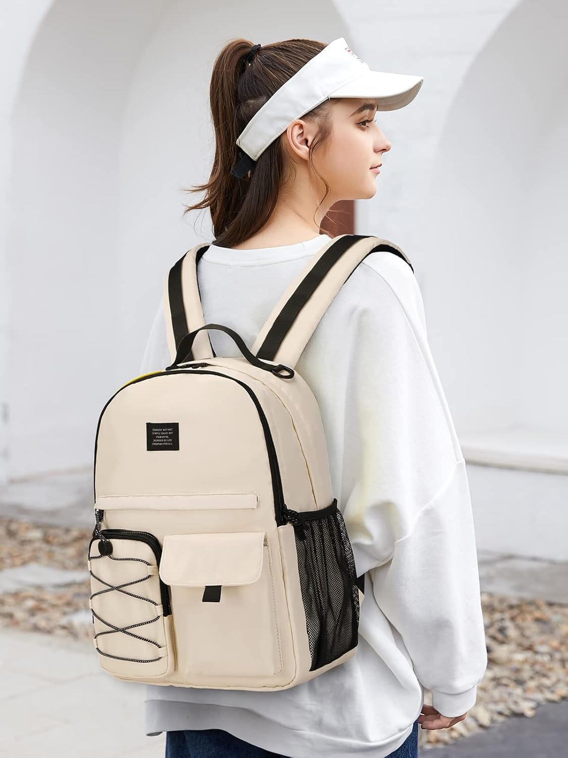 Lohol Mochila casual para hombres y mujeres, elegante mochila con compartimento para laptop de 15 pulgadas para la escuela, el trabajo o los viajes,