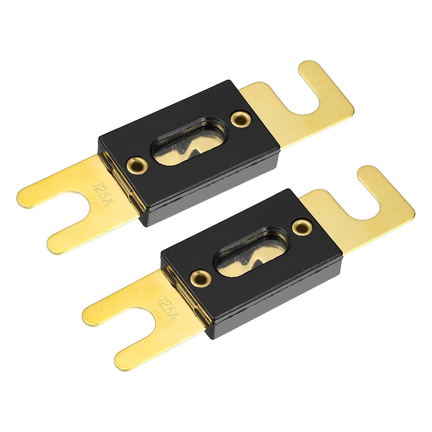 X AUTOHAUX 2 fusibles de repuesto 125A ANL fusibles para coche, camión, motocicleta, barco, CD de audio