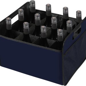 LITLANDSTAR Portador de vino para 12 botellas, caja de almacenamiento plegable para botellas de vino, botella de licor de fieltro de alta calidad LITLANDSTAR Portador de vino para 12 botellas, caja de almacenamiento plegable para botellas de vino, botella de licor de fieltro de alta calidad