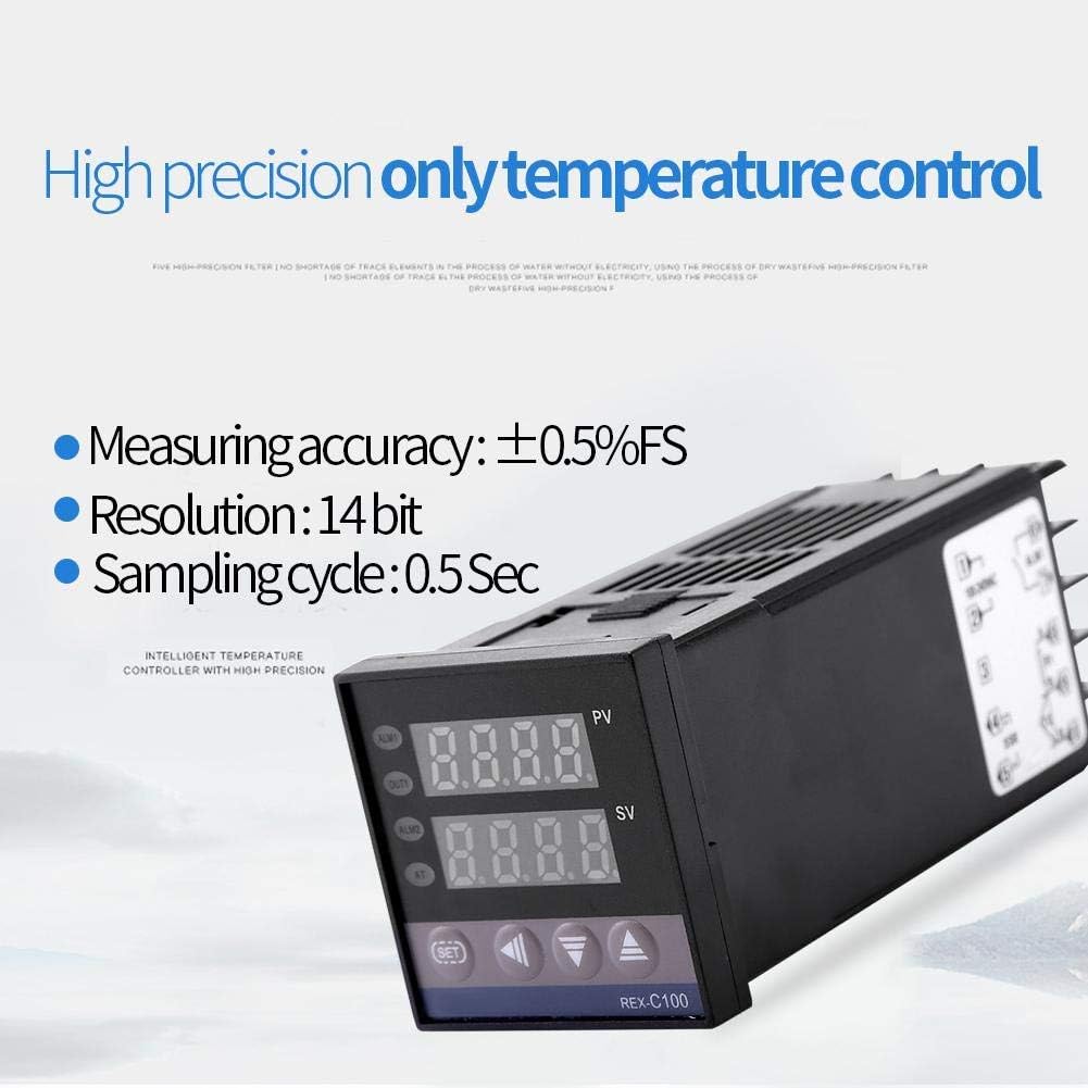 Termóstato de Digitaces, 32.0 F2,372.0 F alarma LED PID controlador de temperatura equipos AC110V-240V para la industria química de la energía