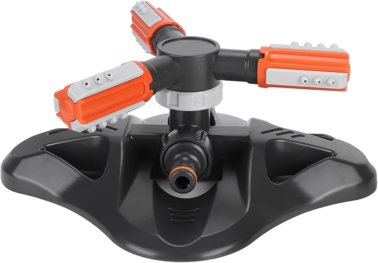 Fydun Sistema automático de riego giratorio de 360 grados con 3 brazos para jardín y patio, césped, herramienta automática de rotación de 360 grados