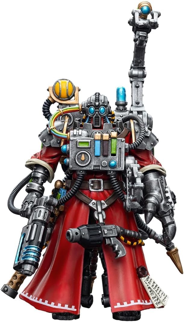 LEBOO JOYTOY Warhammer 40k 118 Figura de acción Adeptus Mechanicus Skitarii Marshal 4.88 pulgadas de altura modelos de juguete Joy