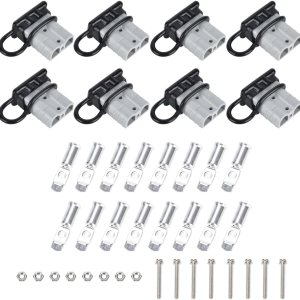 8 piezas 6-10 calibre Anderson conector conector 50A 12-36V batería conector rápido gris batería de desconexión rápida arnés de cable kit de enchufe 8 piezas 6-10 calibre Anderson conector conector 50A 12-36V batería conector rápido gris batería de desconexión rápida arnés de cable kit de enchufe