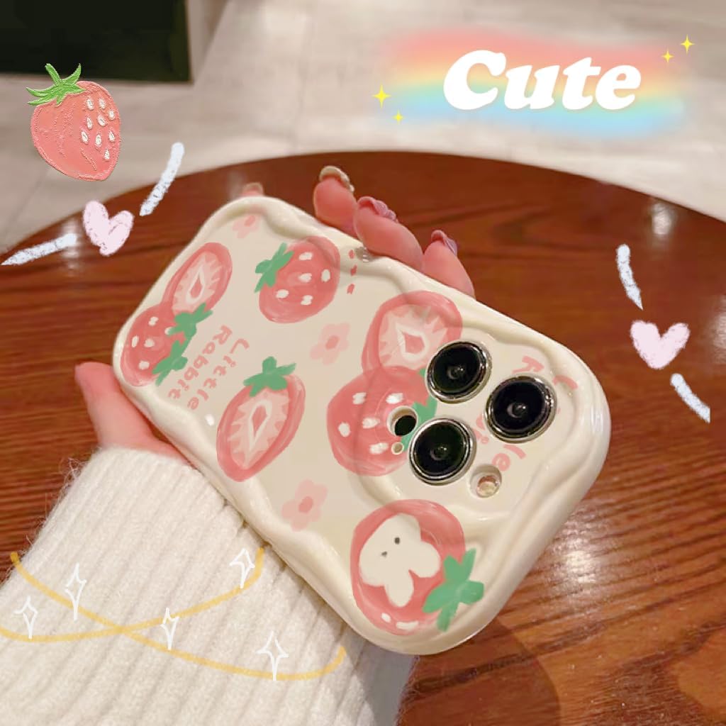 Funda de teléfono para iPhone 7 Plus8 Plus, con forma de onda rizada, borde ondulado, funda Kawaii para niñas, mujeres jóvenes y niñas, diseño de