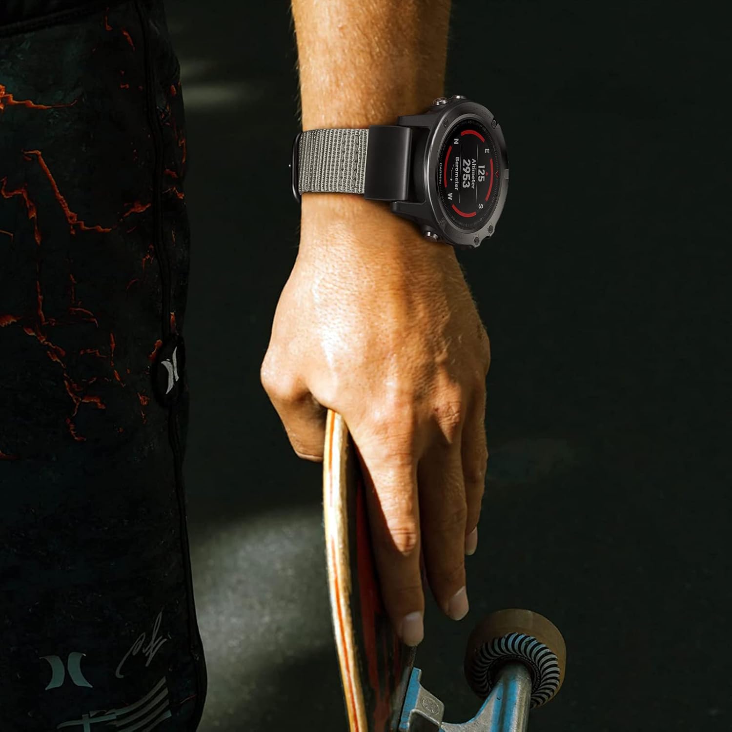 Fintie Correa compatible con Garmin Fenix 5X5X Plus, Fenix 6X6X Pro, Fenix 7X, Fenix 33 HR, Descent MK1D2 Delta PXD2 Charlie, correa deportiva de