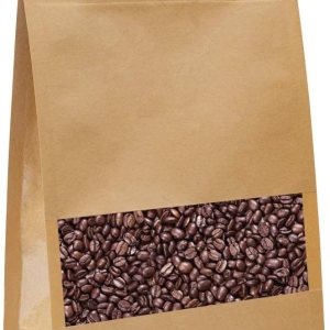 Bolsas de papel kraft de pie, reutilizables con cierre de cremallera y muesca transparente mate, bolsa de almacenamiento de alimentos resellable, Bolsas de papel kraft de pie, reutilizables con cierre de cremallera y muesca transparente mate, bolsa de almacenamiento de alimentos resellable,